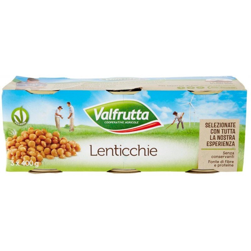 VALFRUTTA LENTICCHIE LATTA GR.400 X3