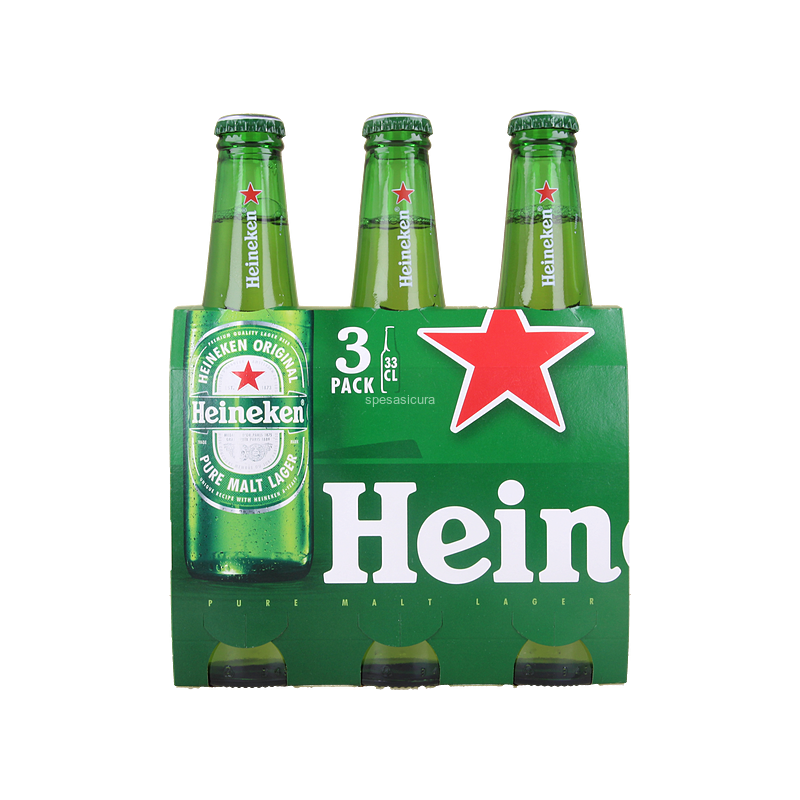 HEINEKEN  BIRRA ML.330X3