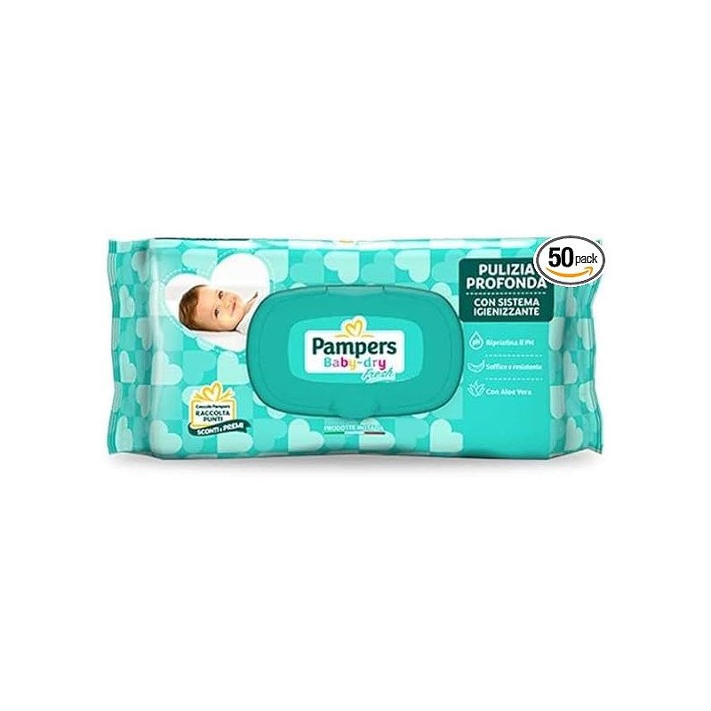 PAMPERS SALVIETTE BABY FRESH PZ.50