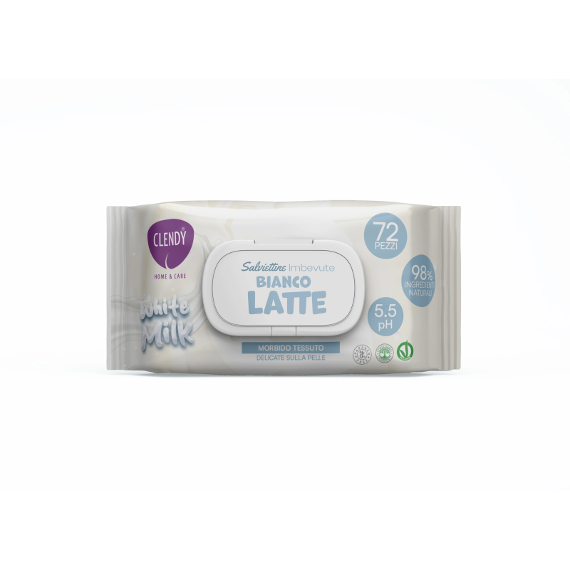 CLENDY 72 SALVIETTE PROF.BIANCO LATTE