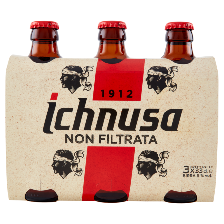 ICHNUSA BIRRA NON FILTRATA ML.330 X 3