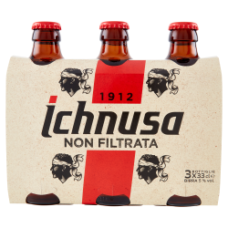 ICHNUSA BIRRA NON FILTRATA ML.330 X 3