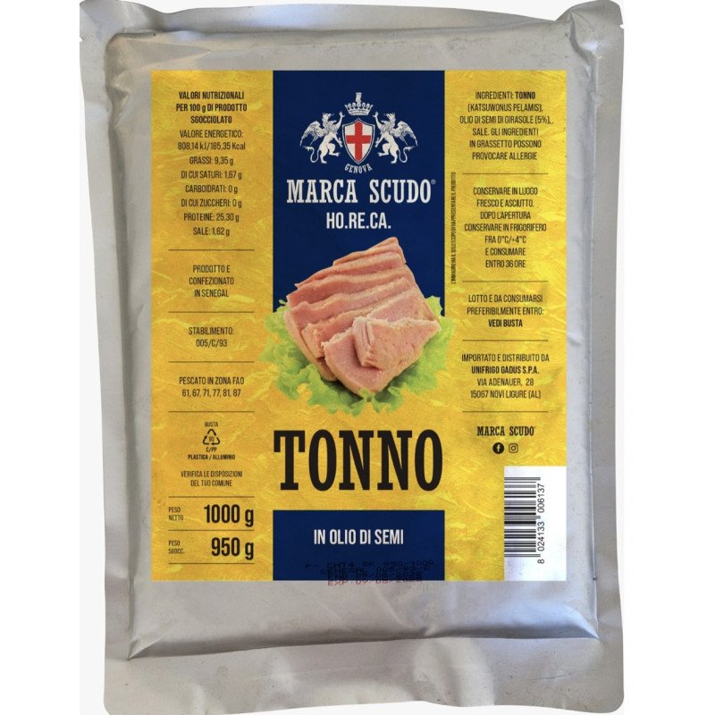 SCUDO HO.RE.CA TONNO IN OLIO DI SEMI KG. 1