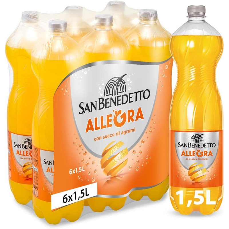 SAN BENEDETTO ALLEGRA GUSTO ARANCIA 1,5L X 6