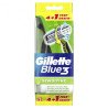 GILLETTE U&G BLUE 3 SENSITIVE X4+1