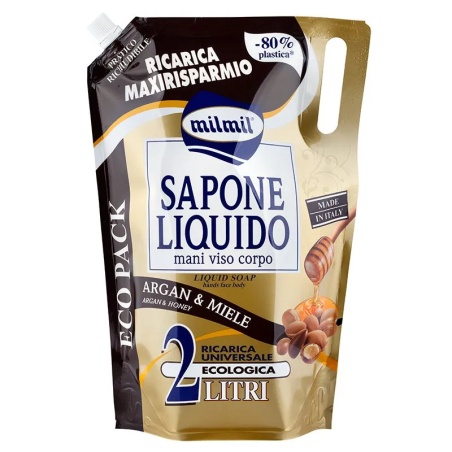 MIL MIL SAPONE LIQUIDO ARGAN MIELE BST LT2