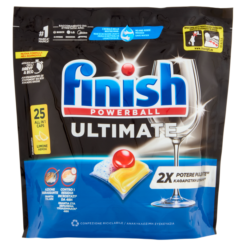 FINISH TABS ULTIMATE ALL IN ONE X25 LEMON