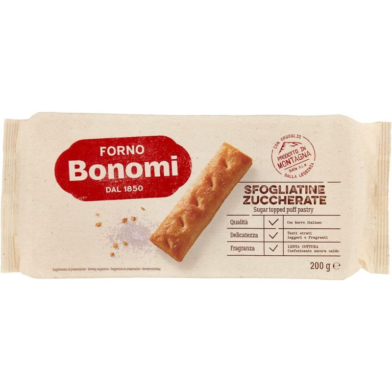 SFOGLIATINE ZUCCHERATE BONOMI GR.125