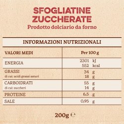 SFOGLIATINE ZUCCHERATE BONOMI GR.125