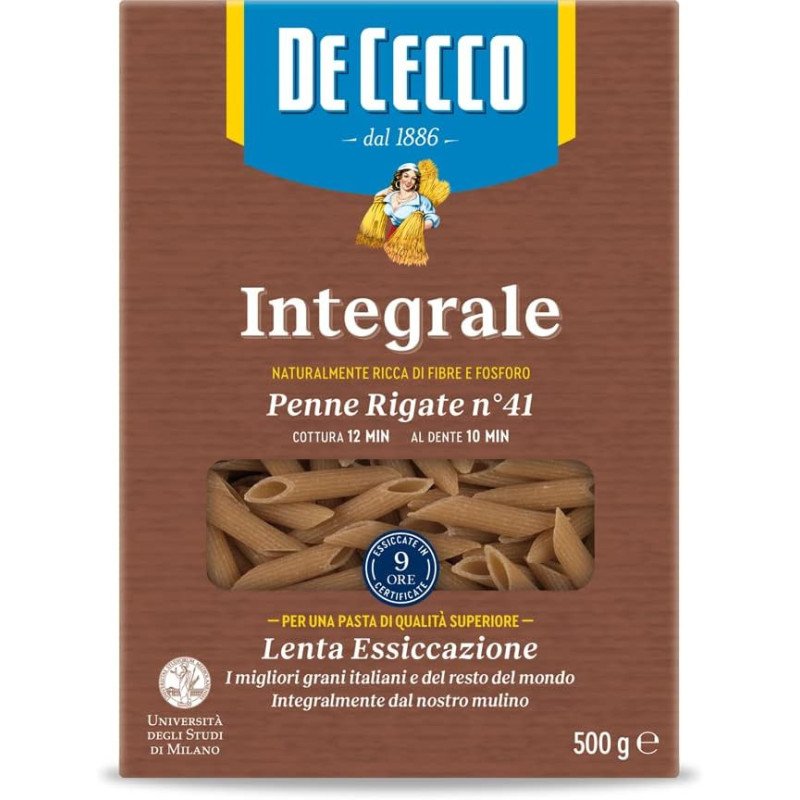 DE CECCO PENNE RIGATE INTEGRALI  GR.500
