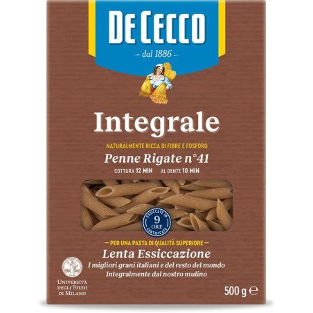DE CECCO PENNE RIGATE INTEGRALI  GR.500
