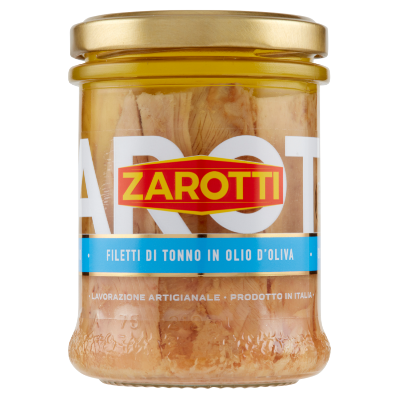ZAROTTI FILETTI DI TONNO IN OLIO DI OLIVA VASETTO GR.200