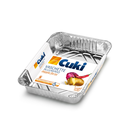 CUKI VASCHETTA ALLUMINIO S/C R75G LASAGNA 4 PORZIONI PZ.4