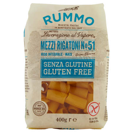 RUMMO MEZZI RIGATONI SENZA GLUTINE N°51 GR.400