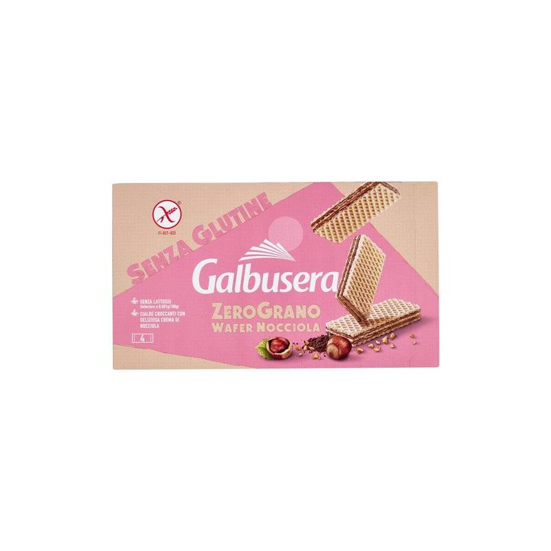 GALBUSERA ZEROGRANO WAFER NOCCIOLA GR.180