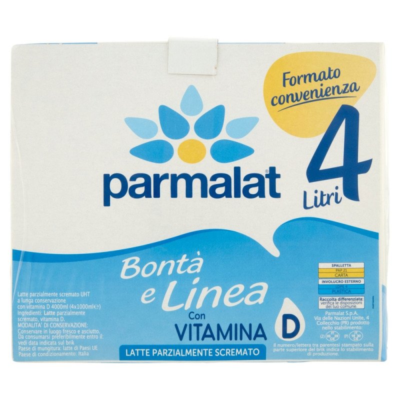 PARMALAT LATTE BONTA&LINEA UHT PS VAL4XLT.1