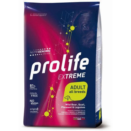 PROLIFE DOG EX WILD BOAR QUAIL PHEASANT&LEGUMES KG.10