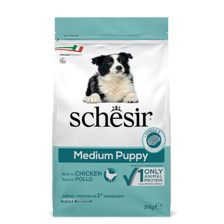 SCHESIR MEDIUM PUPPY CHICKEN KG.3