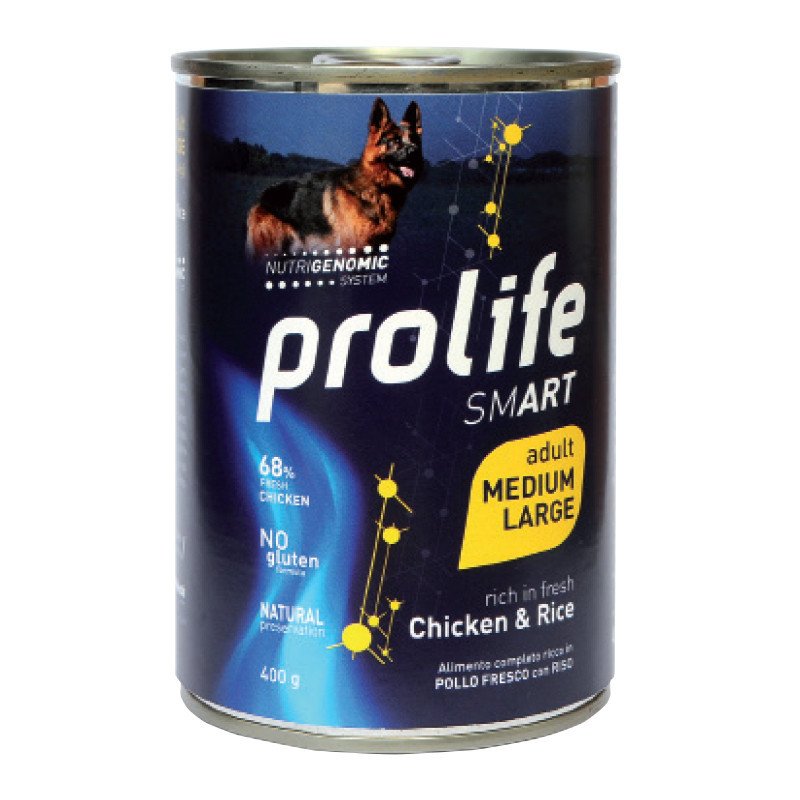 PROLIFE DOG SMART ADULT CHICKEN & RICE MEDIUM LARGE GR.400