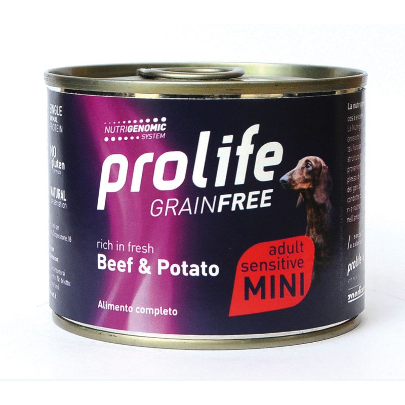 PROLIFE DOG GRAIN FREE BEEF & POTATO MINI GR.200
