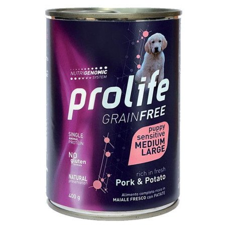 PROLIFE DOG GRAIN FREE PUPPY PORK & POTATO MEDIUM LARGE GR.400