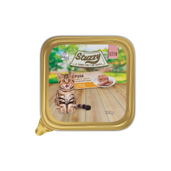 STUZZY CAT PATE KITTEN POLLO GR.100