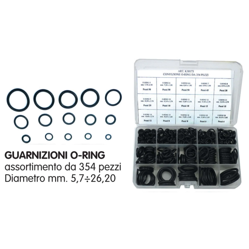 CASSETTA O-RING MISTA PZ.354