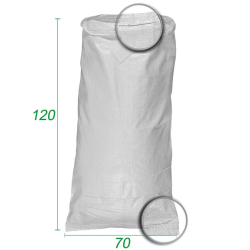 SACCO IN POLIPROPILENE CM.70X120 BIANCO