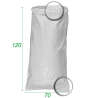 SACCO IN POLIPROPILENE CM.70X120 BIANCO