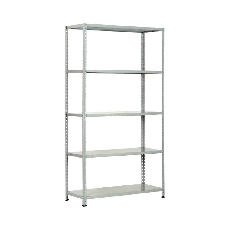 SCAFFALI IN KIT 5 RIPIANI GRIGIO ANGOLARI SPEZZATI