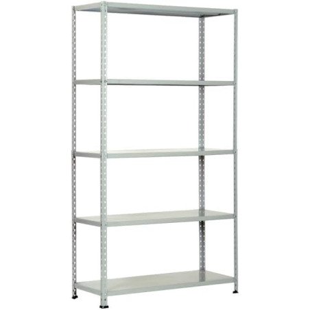 SCAFFALI IN KIT 5 RIPIANI GRIGIO ANGOLARI SPEZZATI