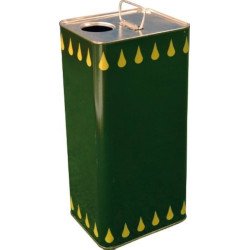 LATTINA PER OLIO RETTANGOLARE VERDE LT.2