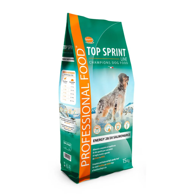 TOP SPRINT ENERGY 28/20 SALMON & RICE KG.15