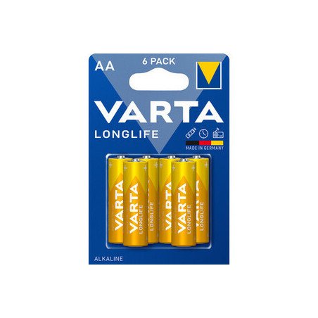 VARTA BATTERIE LONGLIFE ALCALINA STILO BLISTER PZ.6