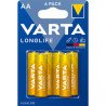 VARTA BATTERIE LONGLIFE ALCALINA STILO BLISTER PZ.6