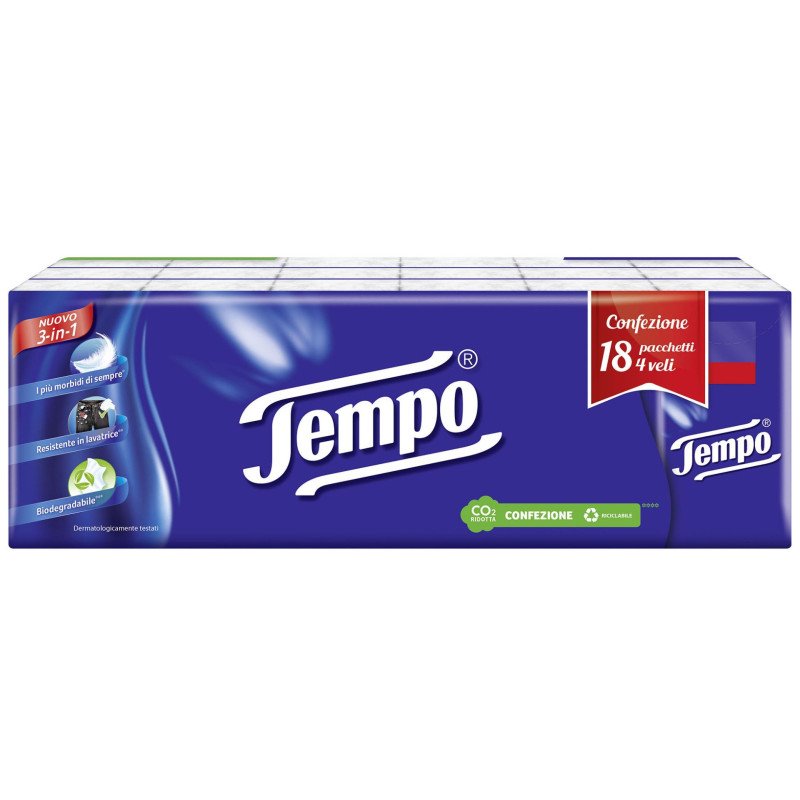 FAZZOLETTI TEMPO PZ.18