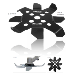 DISCO IN METALLO PER DECESPUGLIATORE A 8 DENTI EFFETTO MULCHING