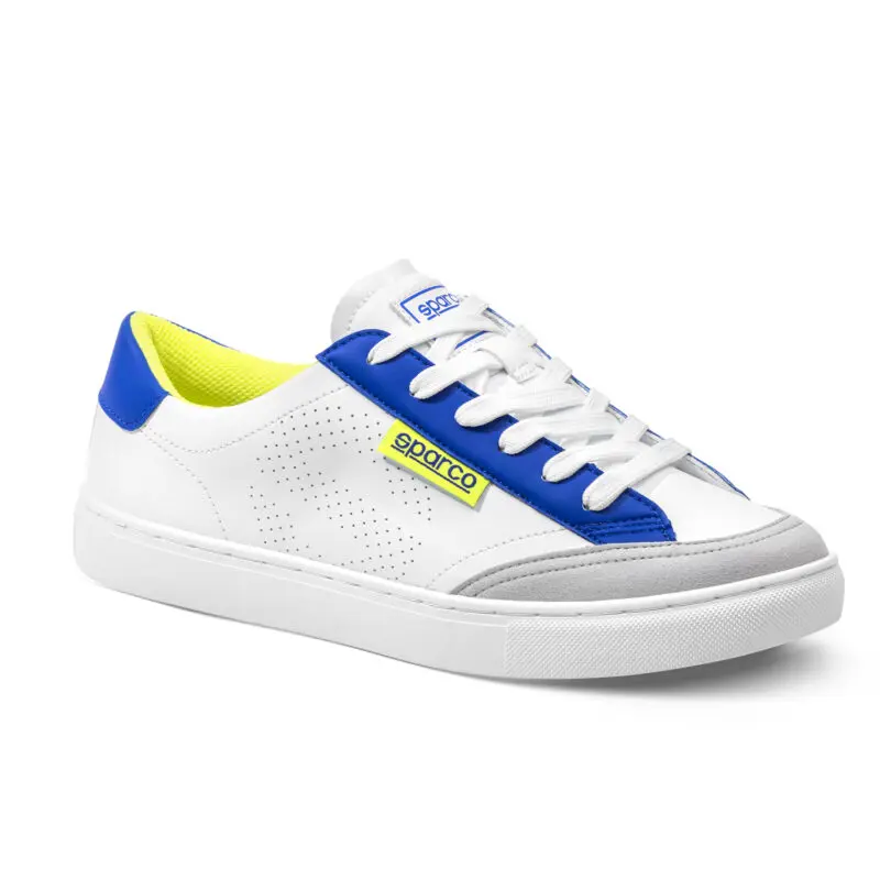 SPARCO SCARPE S-TIME BIANCO-AZZURRO-GIALLO