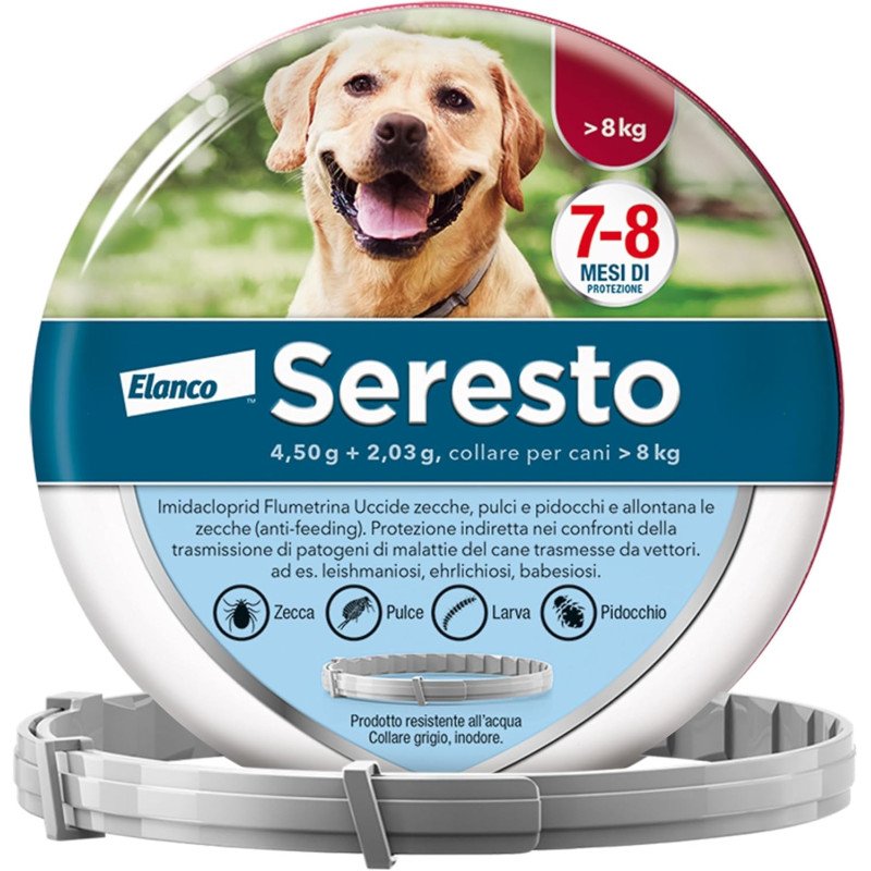 BAYER COLLARE CANE SERESTO PIU' DI KG.8