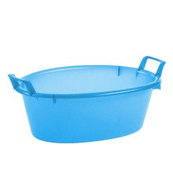 BACINELLA OVALE CM.60 AZZURRA