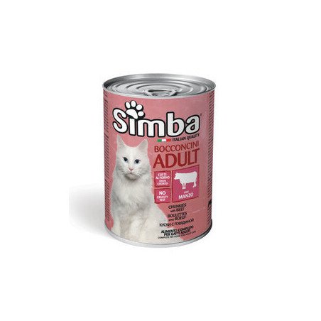CIBO GATTO MONGE SIMBA GR.415 BOCCONCINI VITELLO