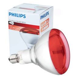 LAMPADA RISCALDANTE PHILIPS A RAGGI INFRAROSSI IN VETRO DURO