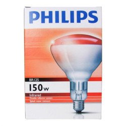 LAMPADA RISCALDANTE PHILIPS A RAGGI INFRAROSSI IN VETRO DURO