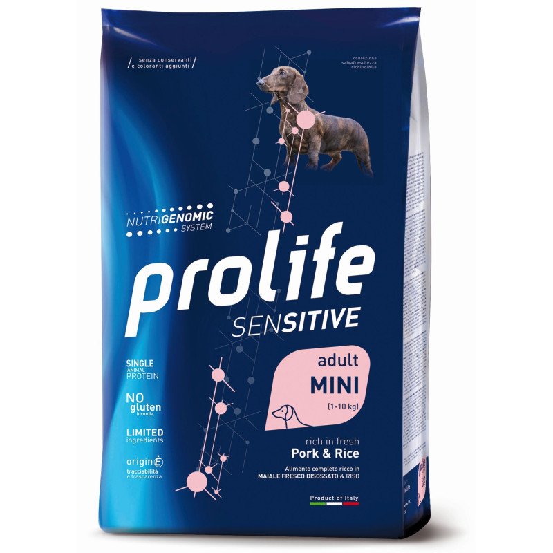 PROLIFE DOG SENSITIVE PORK & RICE MINI GR.600