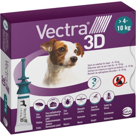 VECTRA 3D CANI KG.4-10 3 PIPETTE