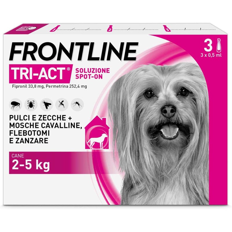 FRONTLINE TRI-ACT SPOT-ON XS KG.2-5 3 PIPETTE