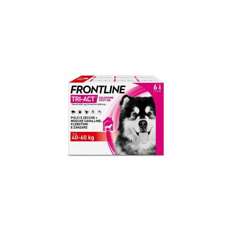 FRONTLINE TRI-ACT SPOT-ON XL KG.40-60 6 PIPETTE