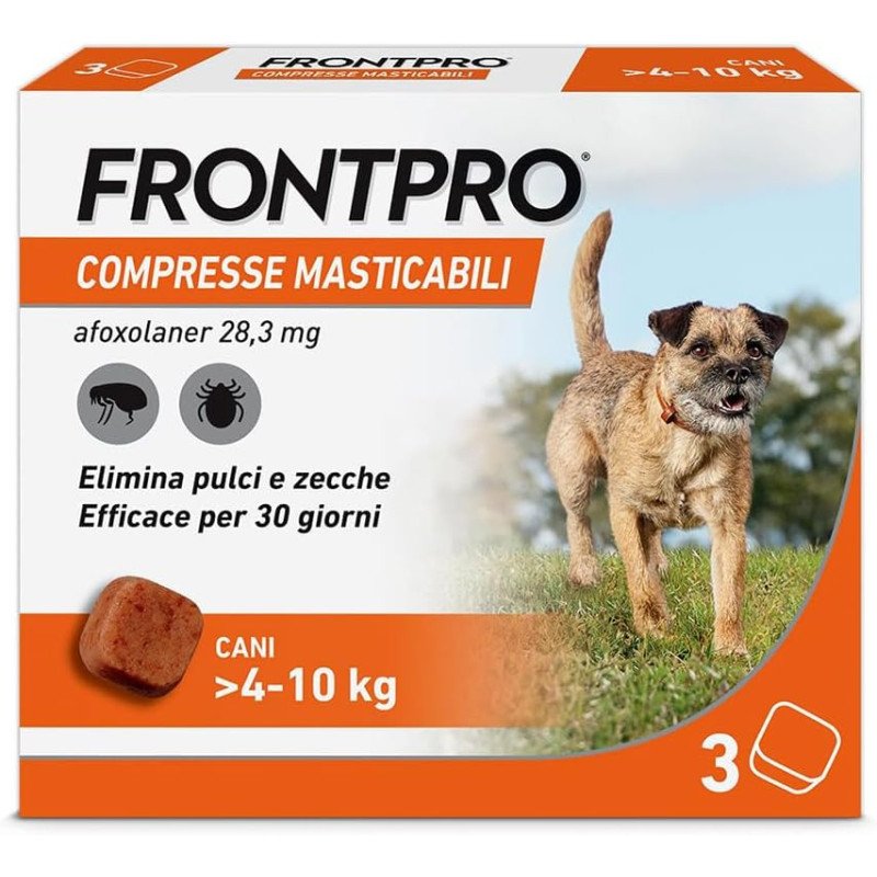 FRONTPRO COMPRESSA MASTICABILE DA 28,3 MG PER CANI KG.4-10