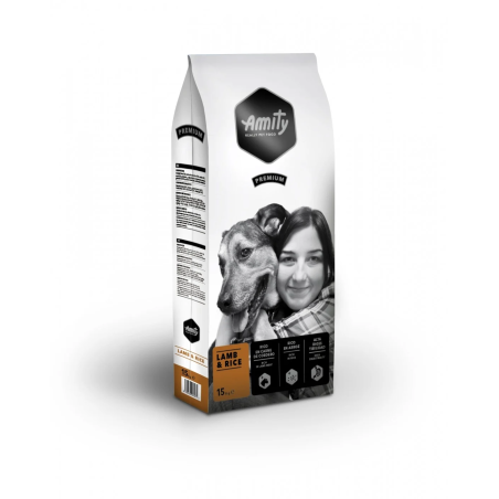 AMITY PREMIUM DOG LAMB & RICE KG.15