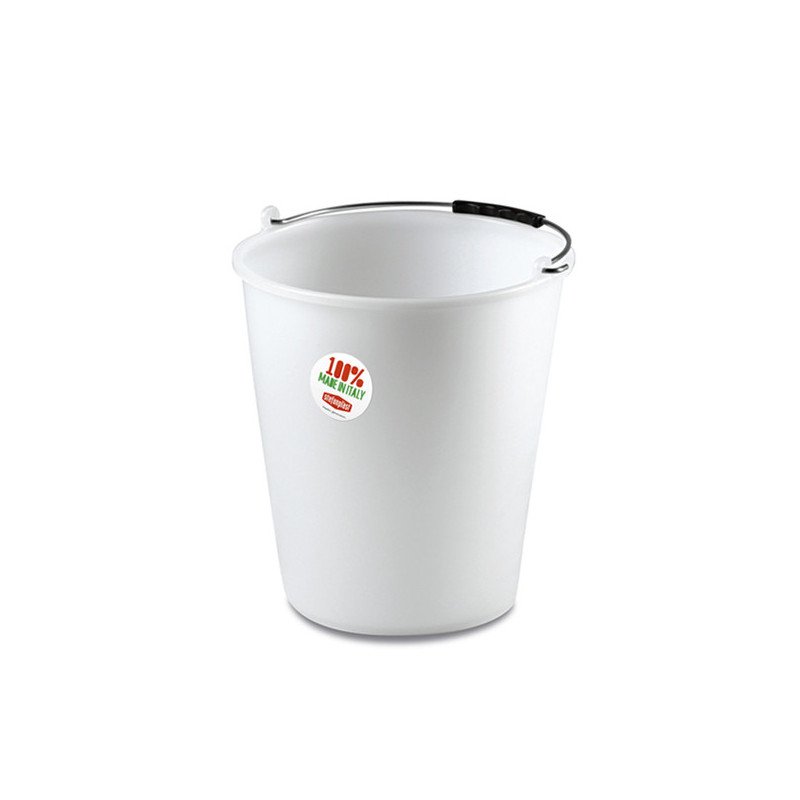 SECCHIO CASALINGO IN POLIETILENE BIANCO VARIE MISURE